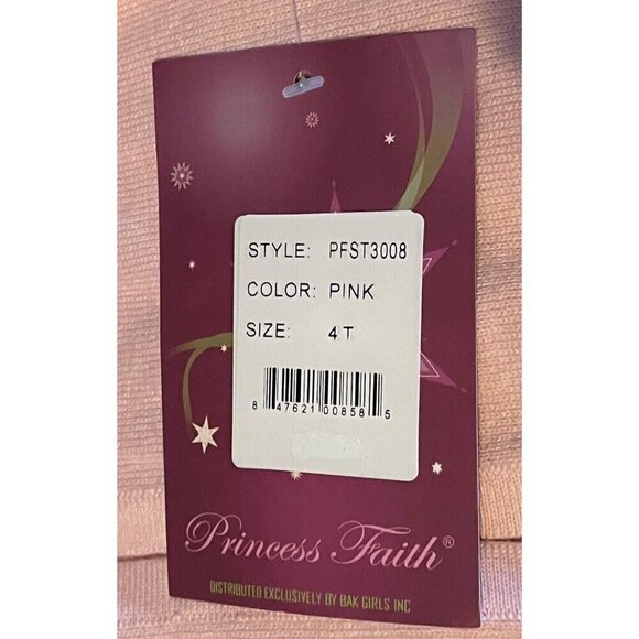 Princess Faith Toddler Girls Floral Cardigan Size 4T Pink Long Sleeve - Picture 10 of 12